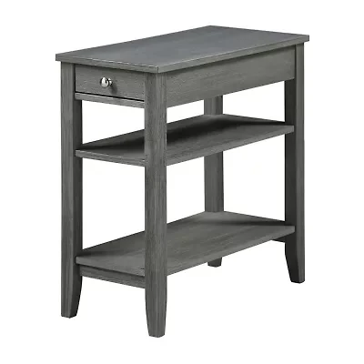 American Heritage 3-Tier End Table with Drawer