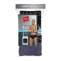 Hanes Ultimate Comfort Blend Mens 5 Pack Briefs Ubbfb5