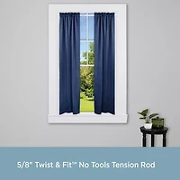 Kenney Twist & Fit 5/8 Tension Curtain Rod
