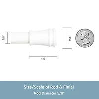 Kenney Twist & Fit 5/8 Tension Curtain Rod