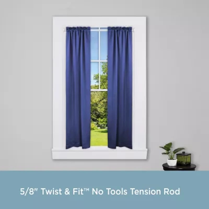 Kenney Twist & Fit 5/8 IN Tension Curtain Rod