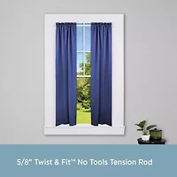 Kenney Twist & Fit 5/8 IN Tension Curtain Rod
