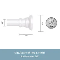 Kenney Twist & Fit 5/8 IN Tension Curtain Rod