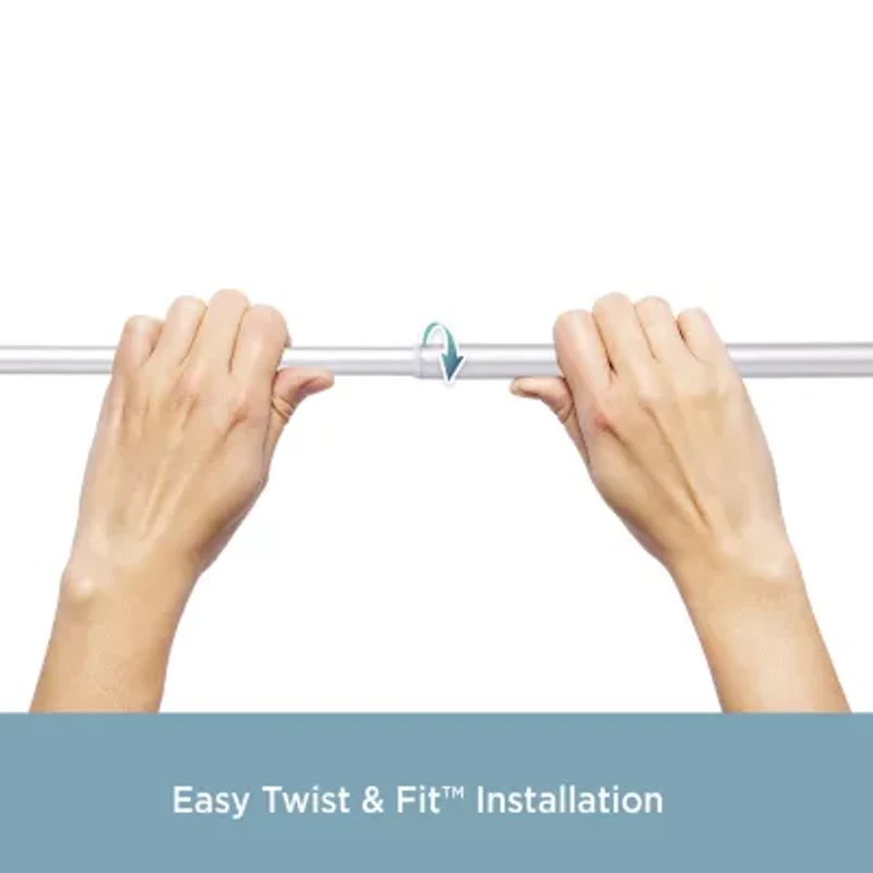 Kenney Twist & Fit 5/8 IN Tension Curtain Rod