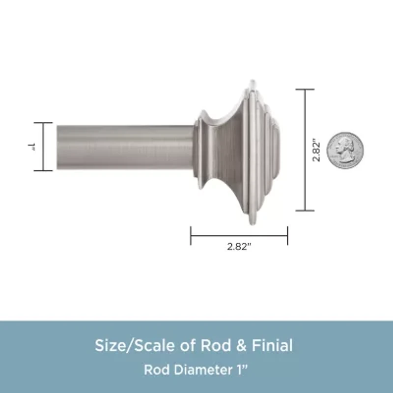 Kenney Jamestown 1 IN Adjustable Curtain Rod