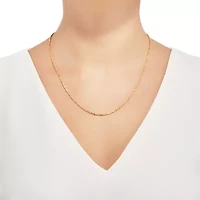 Unisex Adult 14K Gold 20 Inch Rope Chain Necklace