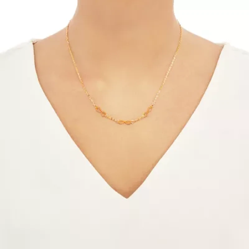Unisex Adult 14K Gold 22 Inch Curb Chain Necklace