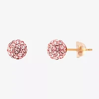 Girls Pink Crystal Cultured Freshwater Pearl 14K Gold 2-pc. Jewelry Set