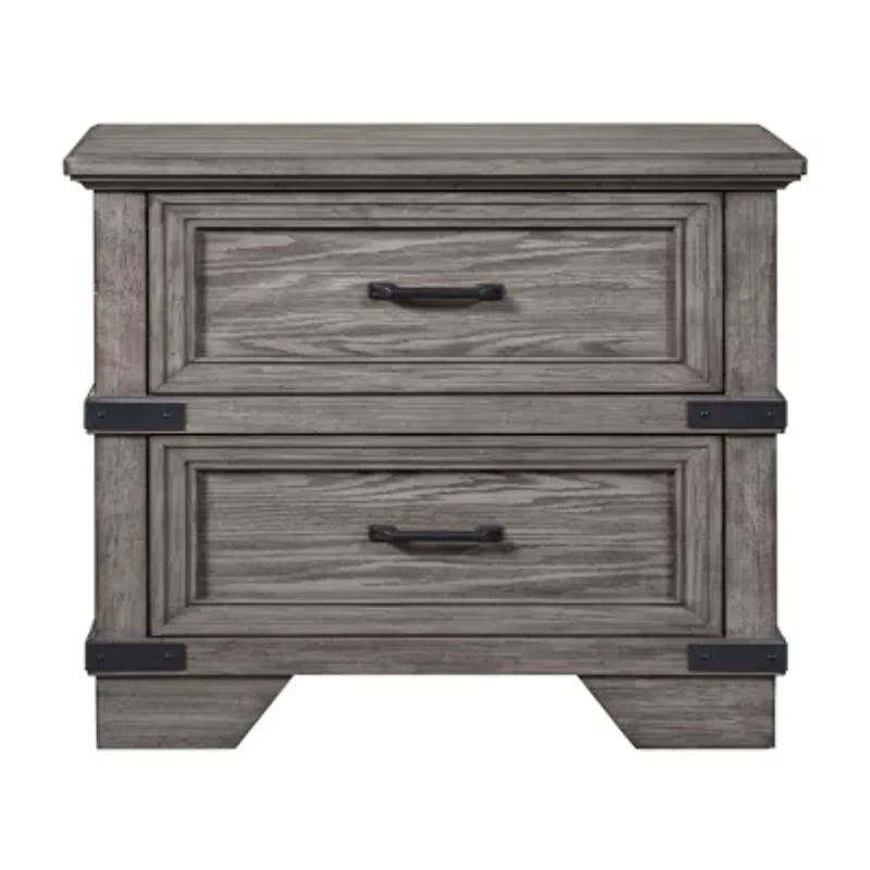 Central Park 2-Drawer Nightstand