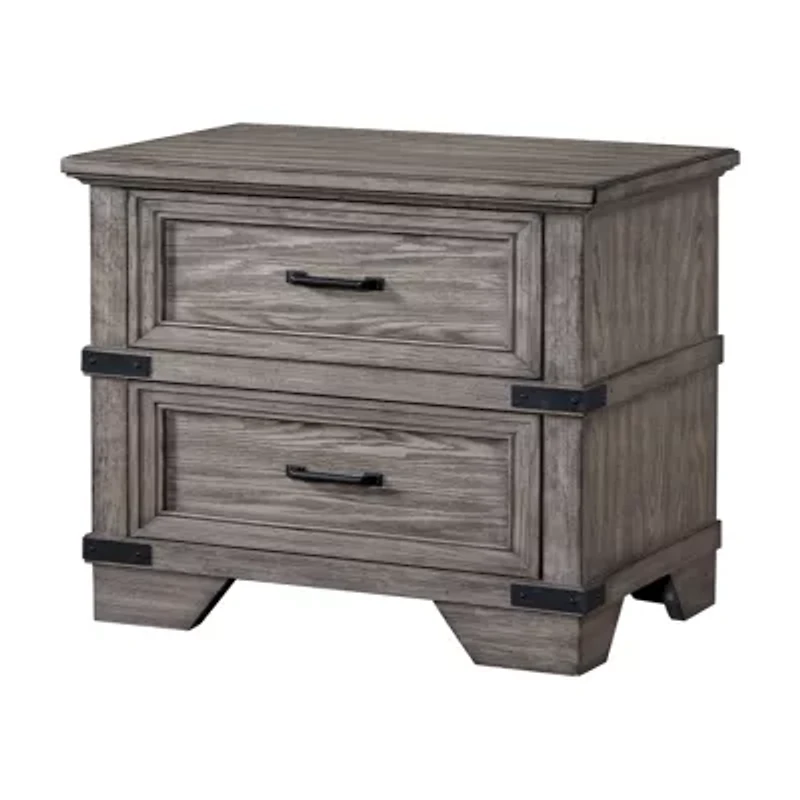 Central Park 2-Drawer Nightstand