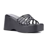 Olivia Miller Womens Dreamer Wedge Sandals