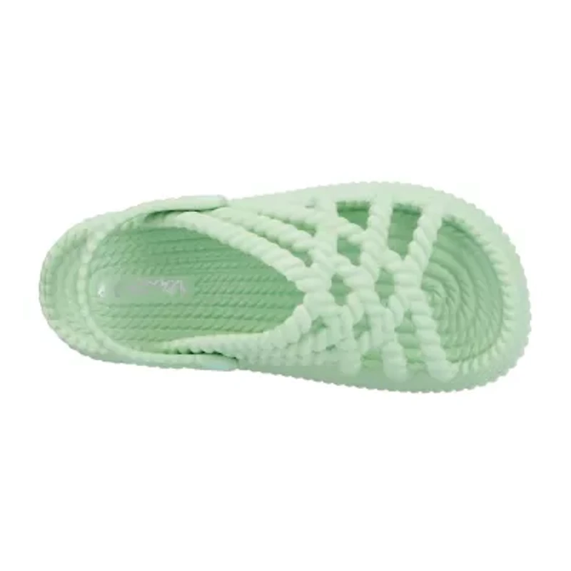 Olivia Miller Womens Jazzy Slingback Strap Flat Sandals