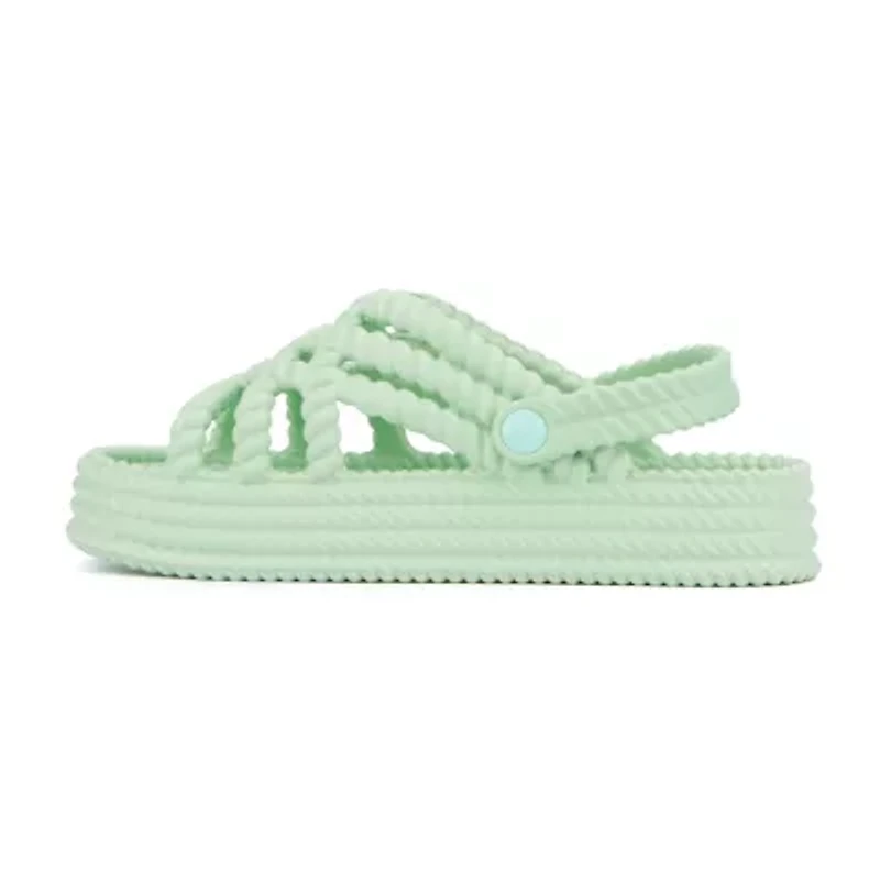 Olivia Miller Womens Jazzy Slingback Strap Flat Sandals