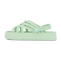 Olivia Miller Womens Jazzy Slingback Strap Flat Sandals