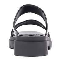 Olivia Miller Womens Tempting Flat Sandals