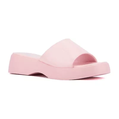 Olivia Miller Womens Ambition Flat Sandals