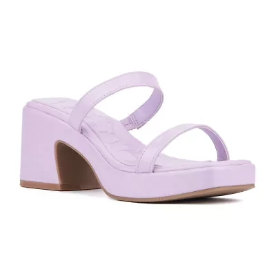 Olivia Miller Womens Savage Heeled Sandals