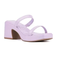 Olivia Miller Womens Savage Heeled Sandals