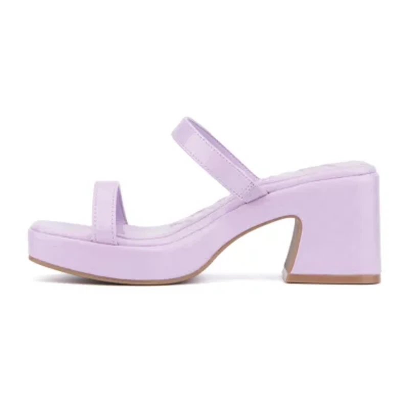 Olivia Miller Womens Savage Heeled Sandals