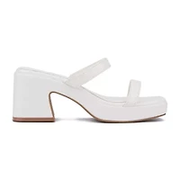 Olivia Miller Womens Savage Heeled Sandals