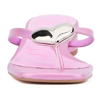 Olivia Miller Womens Love Buzz Heeled Sandals