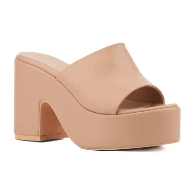 Olivia Miller Womens Crush Heeled Sandals