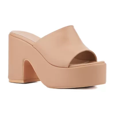 Olivia Miller Womens Crush Heeled Sandals