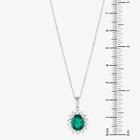 Gemstone Sterling Silver Oval 2-pc. Jewelry Set