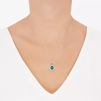 Gemstone Sterling Silver Oval 2-pc. Jewelry Set