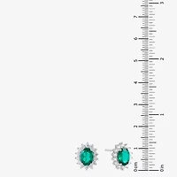 Gemstone Sterling Silver Oval 2-pc. Jewelry Set