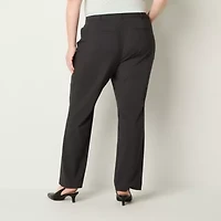 Liz Claiborne Audra Womens Straight Mid Rise Plus Trouser