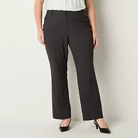 Liz Claiborne Audra Womens Straight Mid Rise Plus Trouser