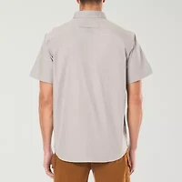 Smiths Workwear Stretch Full Swing Mens Short Sleeve Regular Fit Fabric Big and Tall Button-Down Shirt