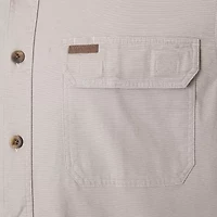 Smiths Workwear Stretch Full Swing Mens Short Sleeve Regular Fit Fabric Big and Tall Button-Down Shirt