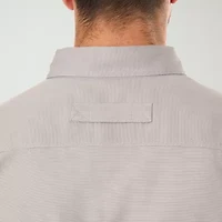 Smiths Workwear Stretch Full Swing Mens Short Sleeve Regular Fit Fabric Big and Tall Button-Down Shirt