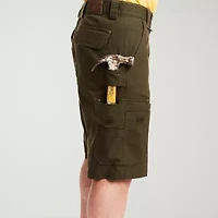 Smiths Workwear Duck Canvas Mens 11 1/4" Mid Rise Big and Tall Stretch Fabric Cargo Short