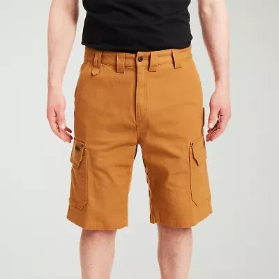 Smiths Workwear Duck Canvas Mens 11 1/4" Mid Rise Big and Tall Stretch Fabric Cargo Short