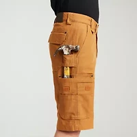 Smiths Workwear Duck Canvas Mens 11 1/4" Mid Rise Big and Tall Stretch Fabric Cargo Short
