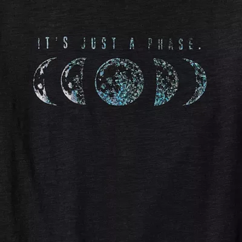 Thereabouts Oversized Little & Big Kid Girls Round Neck Short Sleeve Oversized Graphic T-Shirt