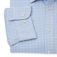 Stafford Smart Tech Mens Big & Tall Regular Fit Stretch Fabric Wrinkle Free Long Sleeve Dress Shirt