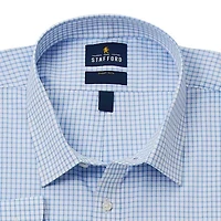 Stafford Smart Tech Mens Big & Tall Regular Fit Stretch Fabric Wrinkle Free Long Sleeve Dress Shirt