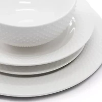 Elama Kim 16 Piece 16-pc. Porcelain Dinnerware Set