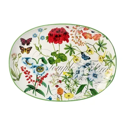 Certified International Greenhouse Ceramic Serving Platter