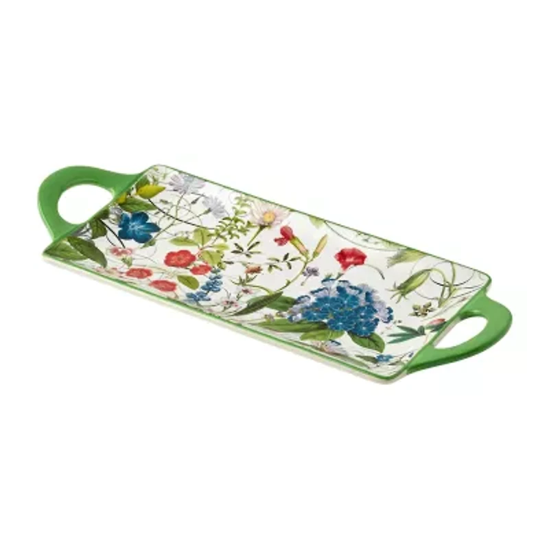 Certified International Greenhouse Ceramic Serving Platter