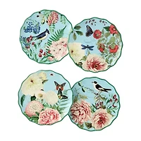 Certified International Flora 4-pc. Ceramic Appetizer Plate