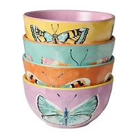 Certified International Butterflies 4-pc. Ceramic Ice Cream Bowl