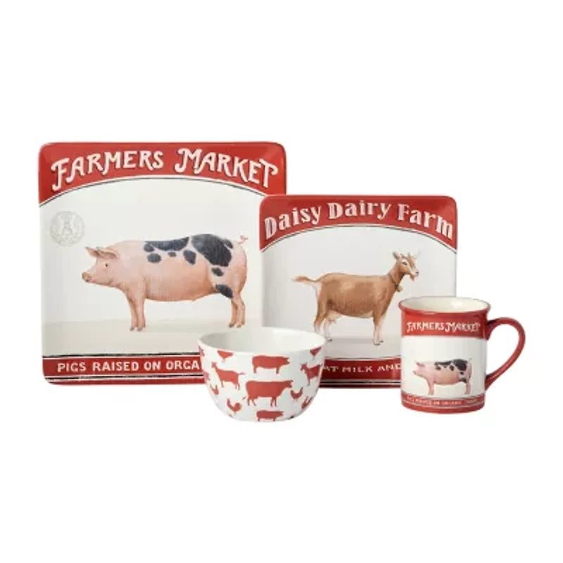 Certified International Vintage Farm 16-pc. Ceramic Dinnerware Set
