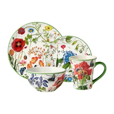 Certified International Greenhouse 16-pc. Ceramic Dinnerware Set