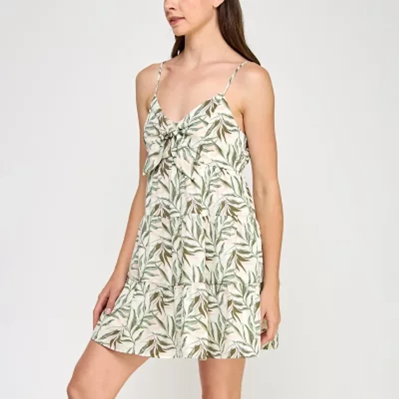 Trixxi Womens Sleeveless Juniors A-Line Dress