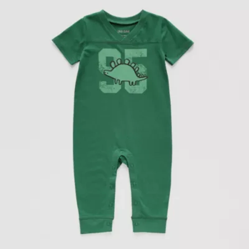 Okie Dokie Baby Boys Short Sleeve Jumpsuit